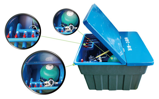 地埋式雨水处理一体机_一体化集成过滤消毒_地埋雨水净化设备