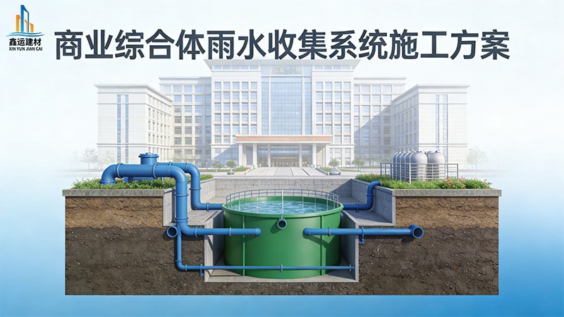 商业综合体雨水收集系统施工方案_绿色建筑标杆打造