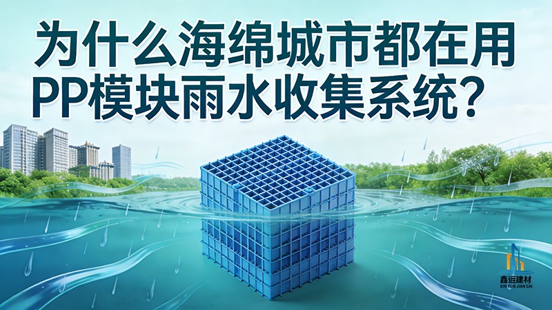 为什么海绵城市都在用PP模块雨水收集系统