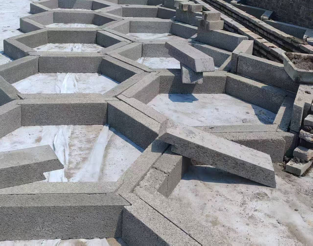 硅砂雨水收集池模块化组装展示图片