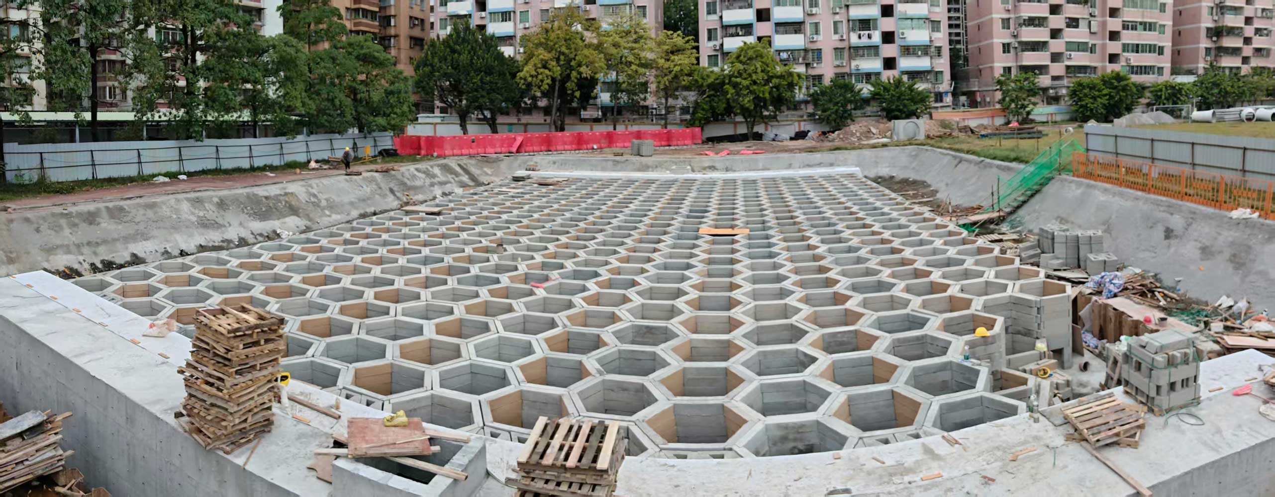 硅砂雨水收集池图片