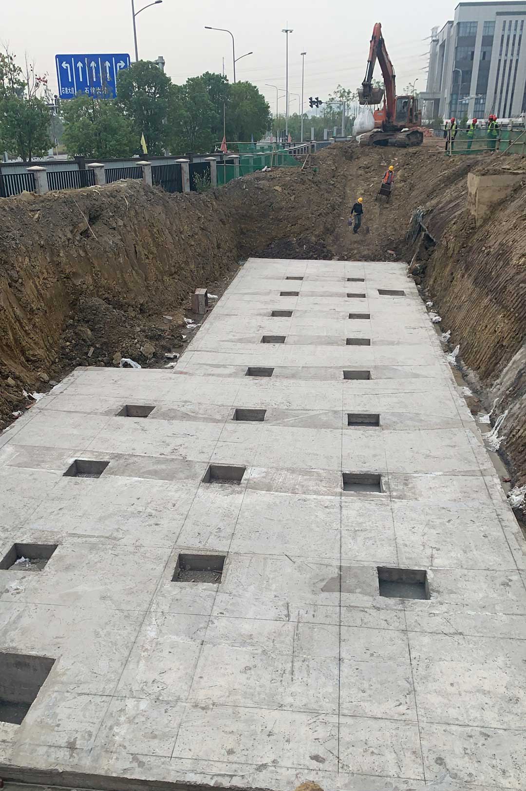 硅砂雨水收集池透气防渗底板