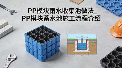 PP模块雨水收集池做法_PP模块组合水池施工步骤图解