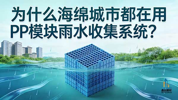 为什么海绵城市都在用PP模块雨水收集系统