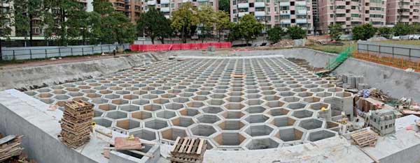 硅砂雨水收集池图片