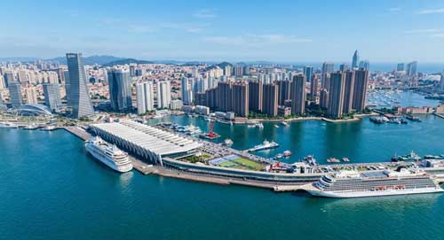 青岛国际邮轮母港：拥有出色的沿海码头地埋式雨水收集系统防倒灌设计